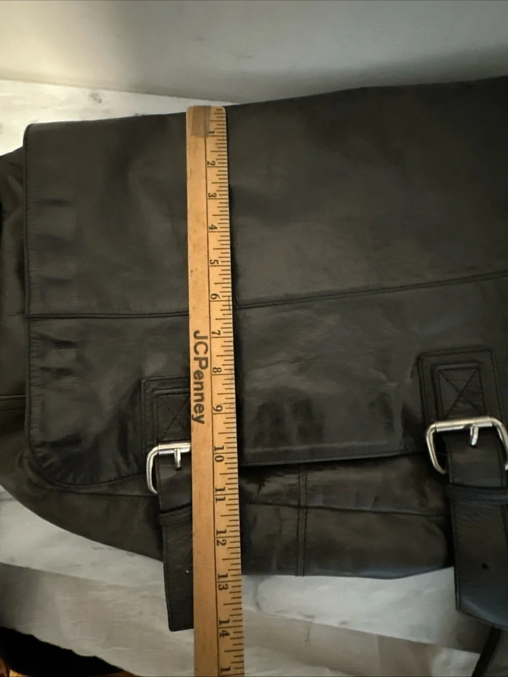 Fossil messenger crossbody bag laptop office vintage